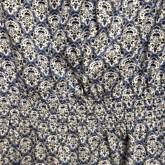 Charter Club Blue and White Beaded Midi Dress - Picture 4 of 6